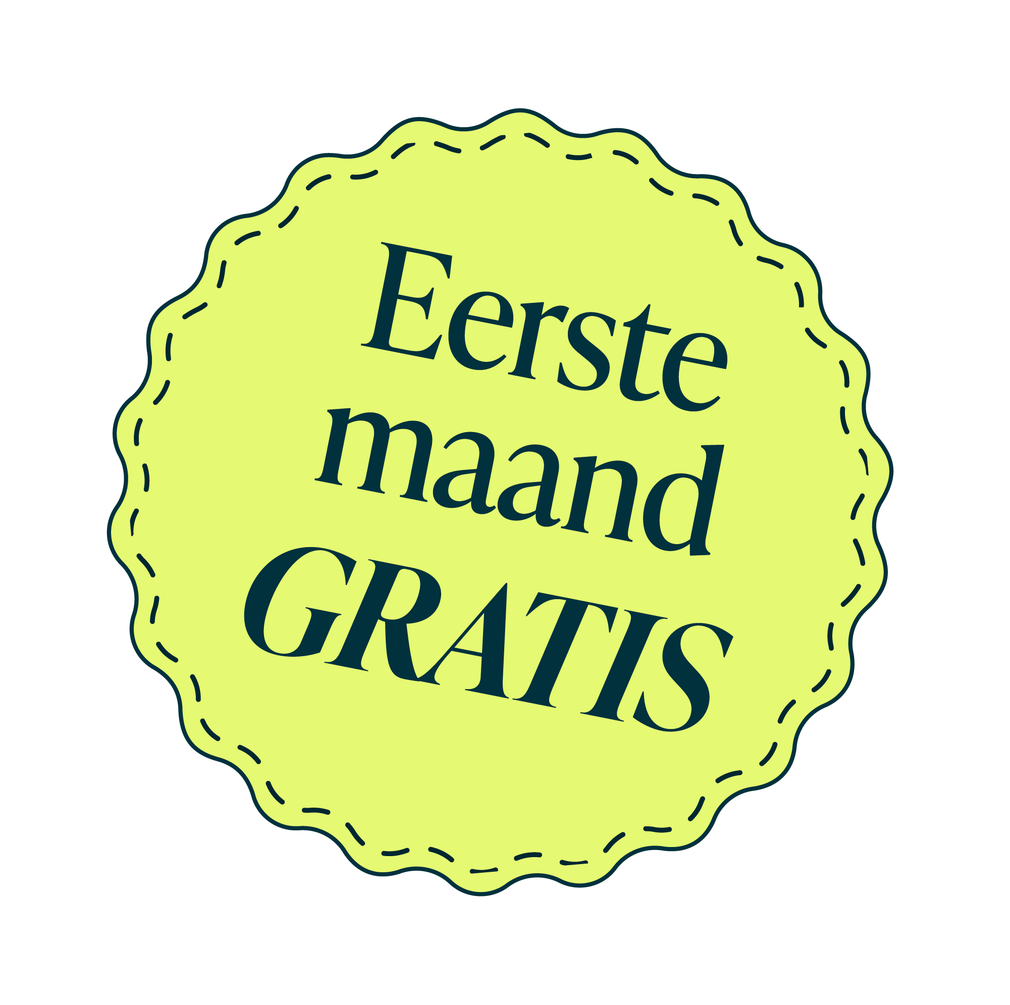 Sticker EMG NL Eerste maand gratis 1